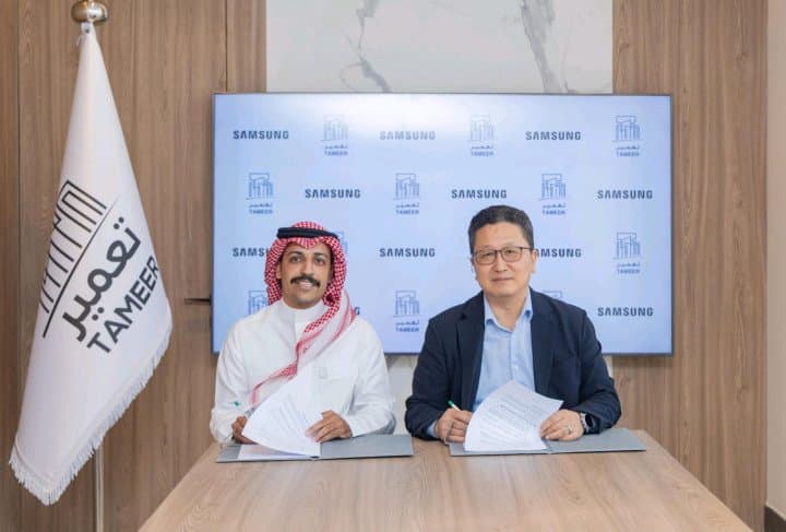 شراكة بين سامسونج السعودية للإلكترونيات وشركة تعمير لإطلاق مشاريع مبتكرة للحياة الذكية وبيئات العمل بالتزامن مع تدشين مجمع "The Mansion" السكني الفاخر بمدينة الرياض كأول مخرجات الشراكة