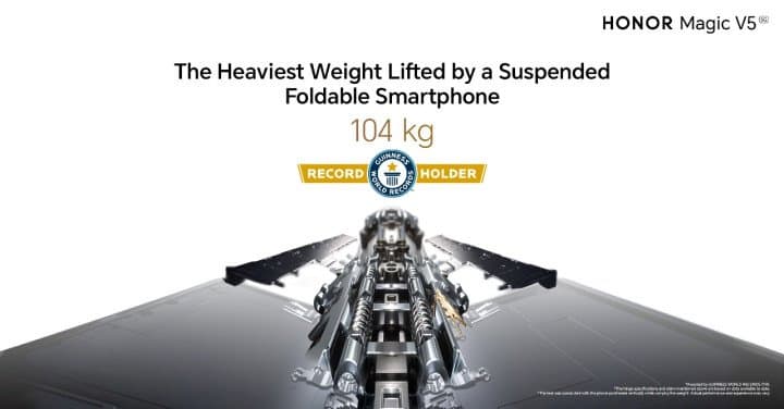 HONOR Magic V5 Sets New Guinness World Record for Foldable Smartphone Durability
