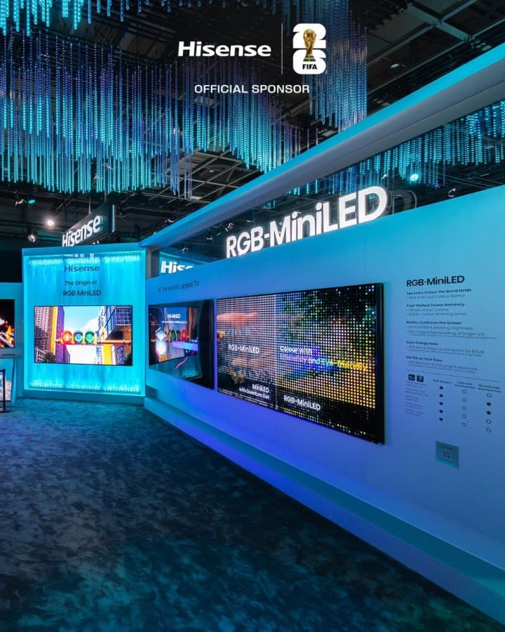 هايسنس تكشف عن ابتكاراتها في شاشات RGB-MiniLED وتقنيات الصوت الغامر خلال معرض IFA 2025