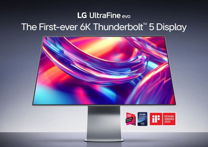 إل جي تكشف عن أول شاشة بدقة 6K في العالم مزودة بتقنية Thunderbolt™ 5 للمبدعين المحترفين