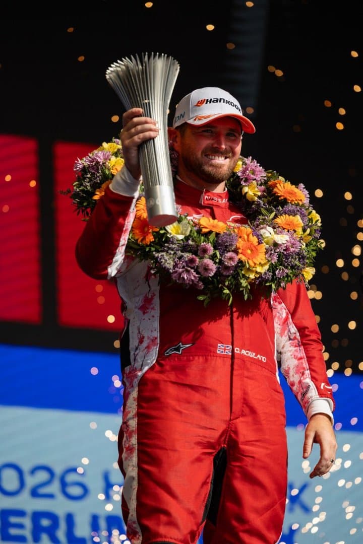 Nissan Formula E Team stands on the podium both days in Berlin double-header Rowland claims P3 and P2 over the E-Prixs while Nato scores top five finish on Sunday