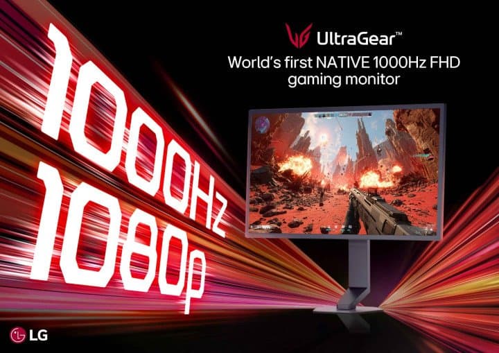ٌLG ELECTRONICS INTRODUCES WORLD’S FIRST NATIVE 1000HZ FULL HD GAMING MONITOR