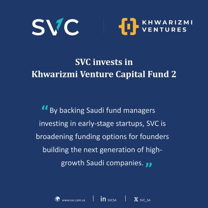 Saudi Venture Capital invests in Khwarizmi Venture Capital Fund 2
