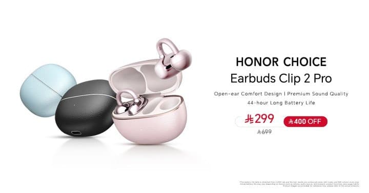 HONOR CHOICE Unveils the All-new Earbuds Clip 2 Pro