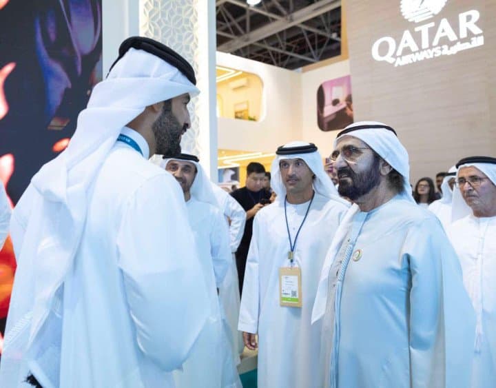 Mohammed bin Rashid visits Arabian Travel Market 2026 His Highness was accompanied by Ahmed bin Mohammed