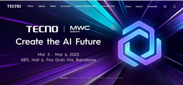 Create the AI Future: TECNO Set to Attend MWC Barcelona 2025 with A Newest AI Product Ecosystem