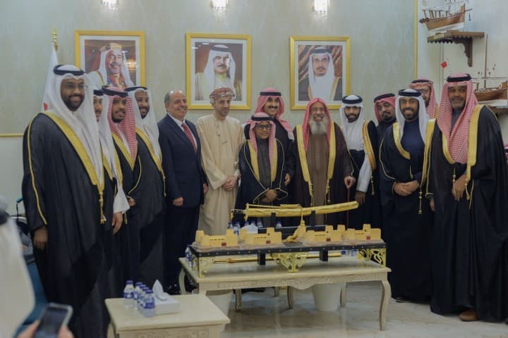 استقبال رمضاني للسفراء والوجهاء في مجلس الشيخ الدكتور جاسم بن احمد السعيدي.